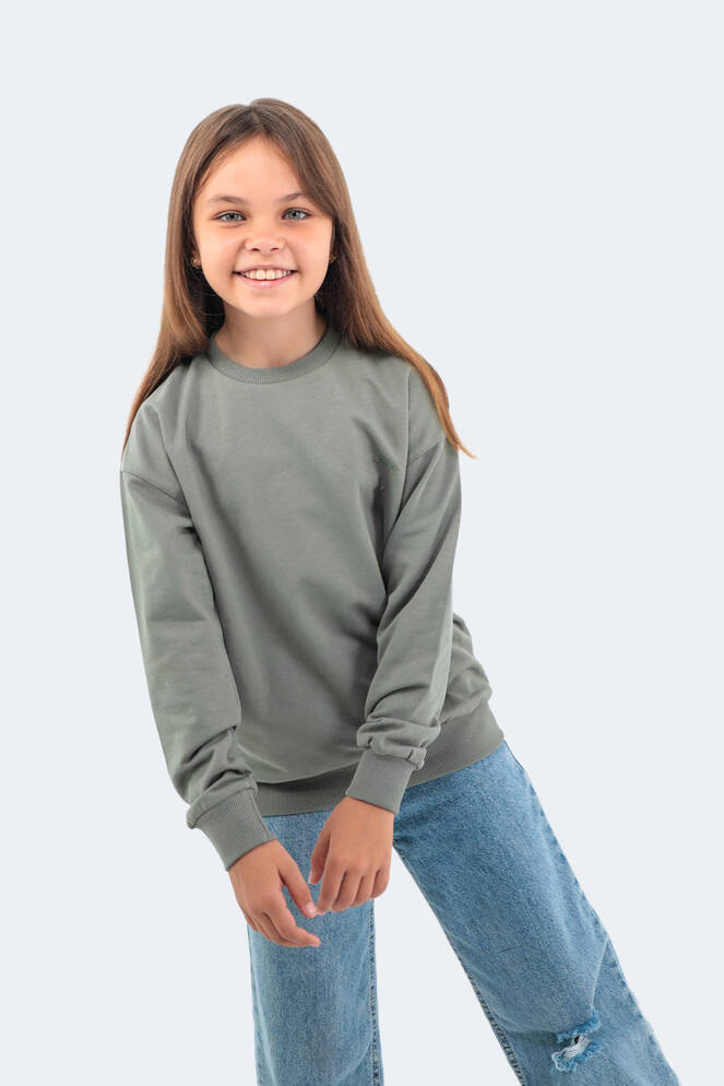 Slazenger DNA Kids Unisex Sweatshirt Khaki