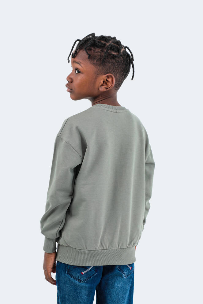 Slazenger DNA Kids Unisex Sweatshirt Khaki