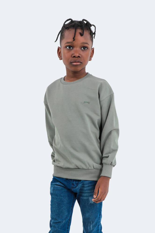 Slazenger DNA Kids Unisex Sweatshirt Khaki