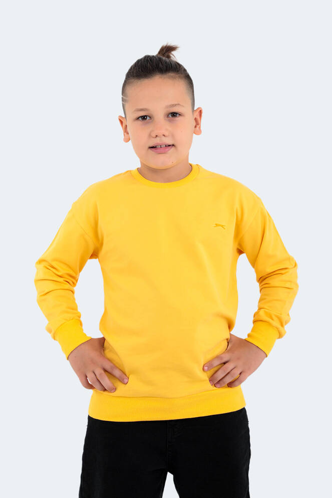 Slazenger DNA Unisex Çocuk Sweatshirt Sarı