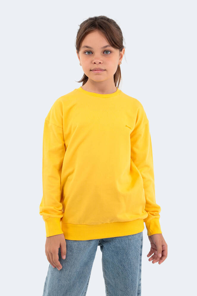 Slazenger DNA Unisex Çocuk Sweatshirt Sarı