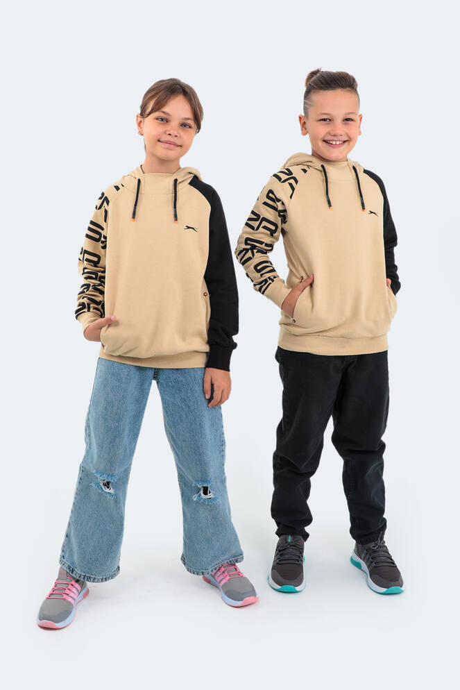 Slazenger DRAVEN Children's Unisex Sweatshirt Beige