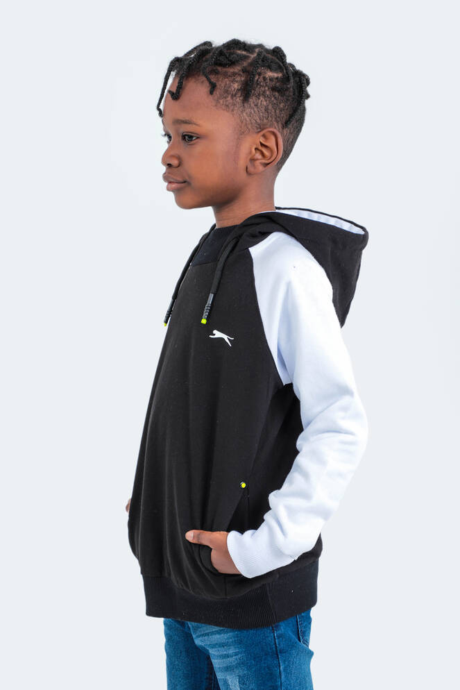 Slazenger DRAVEN Children's Unisex Sweatshirt Black - White