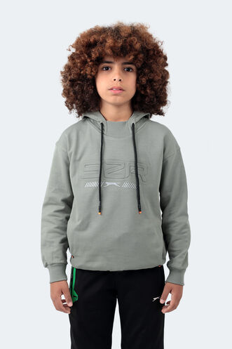 Slazenger DROR Unisex Children's Sweatshirt Khaki - Thumbnail