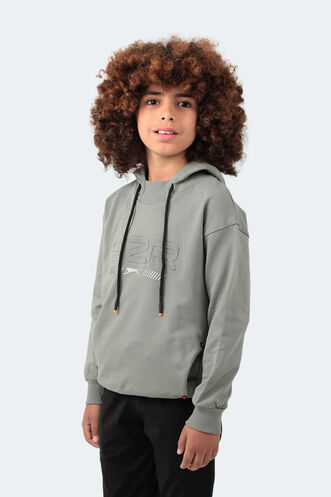 Slazenger DROR Unisex Children's Sweatshirt Khaki - Thumbnail