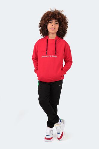 Slazenger DROR Unisex Children's Sweatshirt Red - Thumbnail