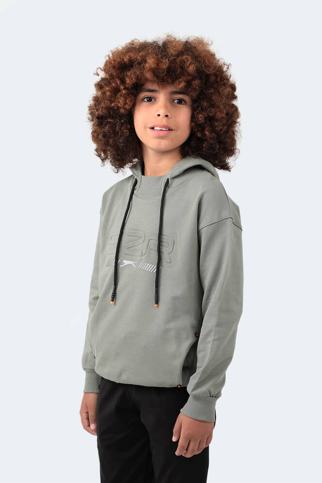 Slazenger DROR Unisex Çocuk Sweatshirt Haki