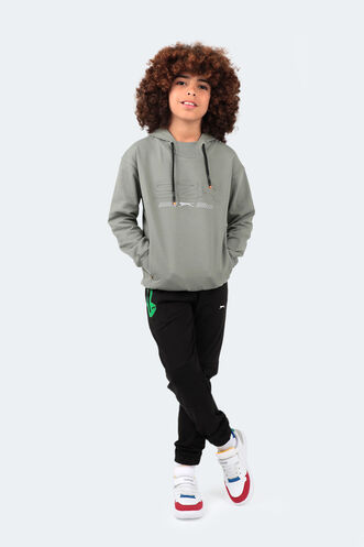 Slazenger DROR Unisex Çocuk Sweatshirt Haki - Thumbnail