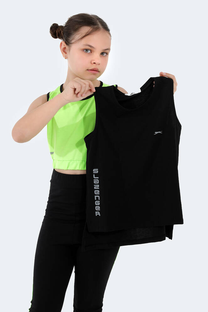 Slazenger DYLAN Girls' Sleeveless T-Shirt Black