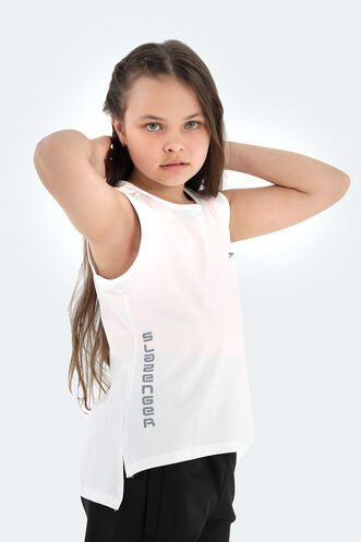 Slazenger - Slazenger DYLAN Girls' Sleeveless T-Shirt White