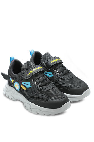 Slazenger EAR Sneaker Boys Shoes Black - Thumbnail