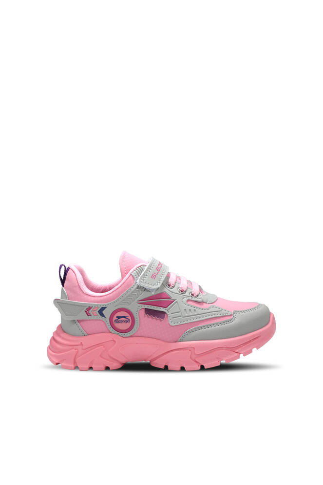 Slazenger EAR Sneaker Girls Children's Shoes Gray - Pink