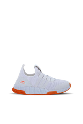 Slazenger EDDIE H Sneaker Girls Children's Shoes White - Orange - Thumbnail