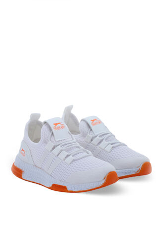 Slazenger EDDIE H Sneaker Girls Children's Shoes White - Orange - Thumbnail