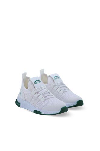 Slazenger EDDIE H Sneaker Boys' Shoes White - Green - Thumbnail