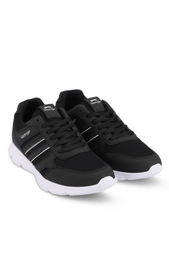 Slazenger EFRAT Plus Size Men's Sneaker Shoes Black - White - Thumbnail