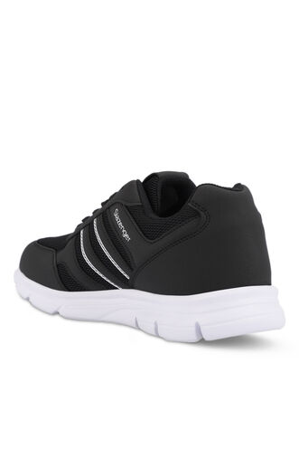 Slazenger EFRAT Plus Size Men's Sneaker Shoes Black - White - Thumbnail