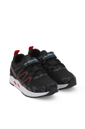 Slazenger ELIPS Boys' Sneaker Shoes Black Camouflage - Thumbnail