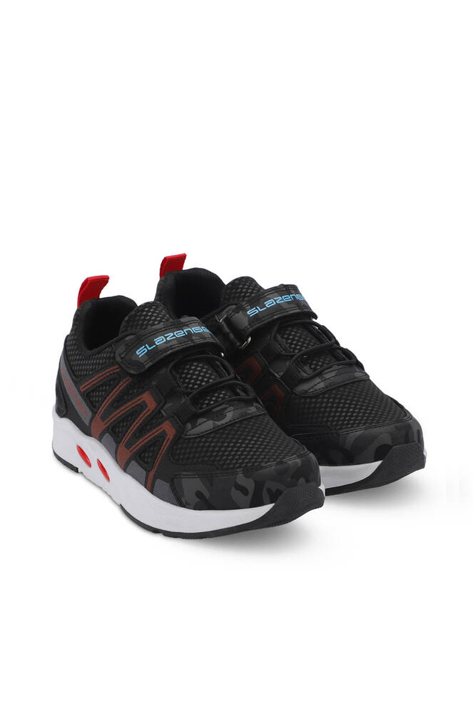 Slazenger ELIPS Boys' Sneaker Shoes Black Camouflage