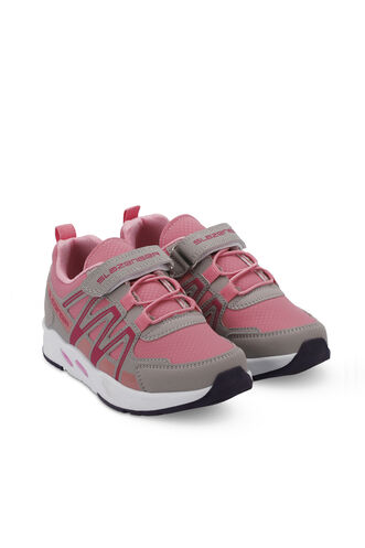 Slazenger ELIPS Girls' Sneaker Shoes Gray - Pink - Thumbnail