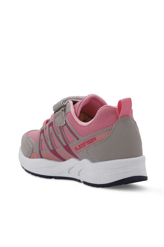 Slazenger ELIPS Girls' Sneaker Shoes Gray - Pink - Thumbnail