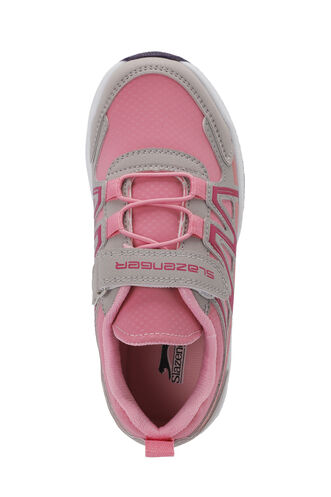 Slazenger ELIPS Girls' Sneaker Shoes Gray - Pink - Thumbnail