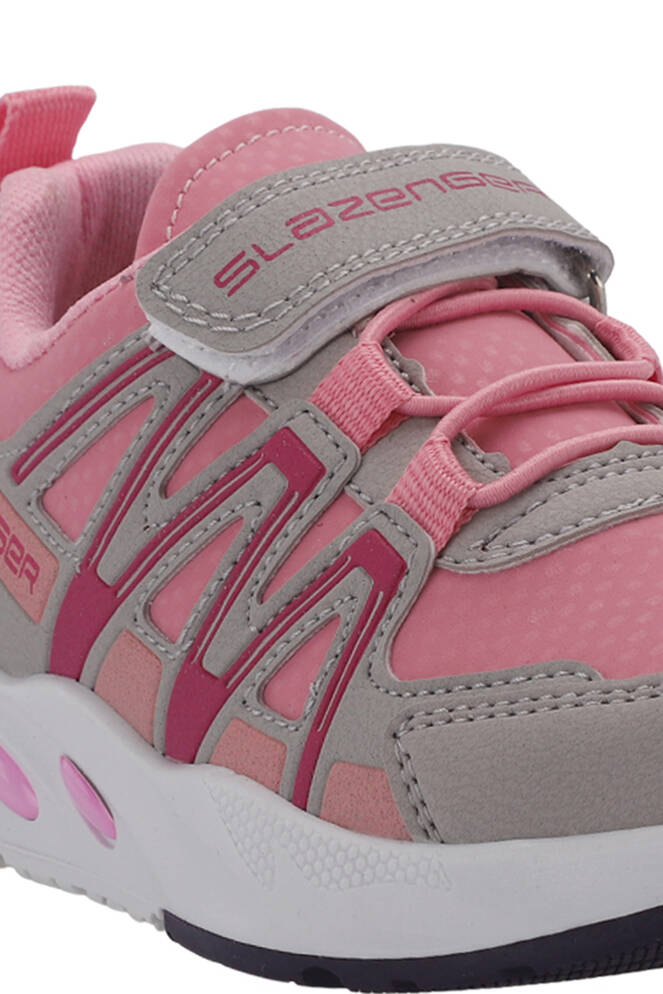 Slazenger ELIPS Unisex Çocuk Sneaker Ayakkabı Gri - Pembe