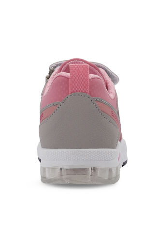 Slazenger ELIPS Unisex Çocuk Sneaker Ayakkabı Gri - Pembe - Thumbnail