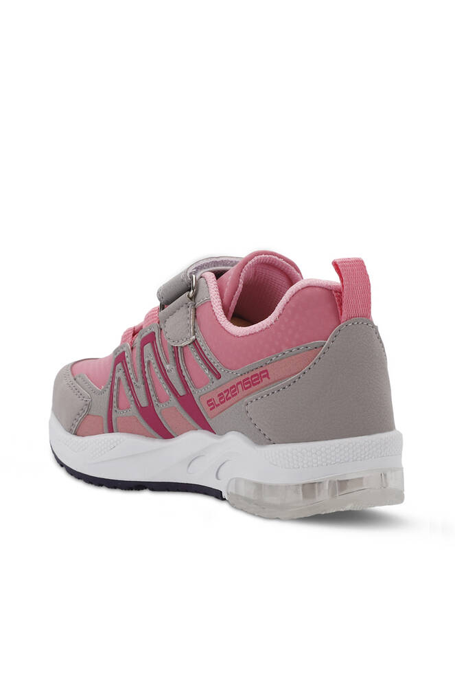 Slazenger ELIPS Unisex Kids Sneaker Shoes Gray - Pink