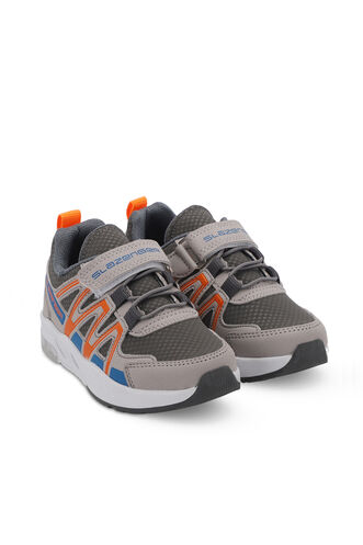 Slazenger ELIPS Unisex Kids Sneaker Shoes Gray - Thumbnail