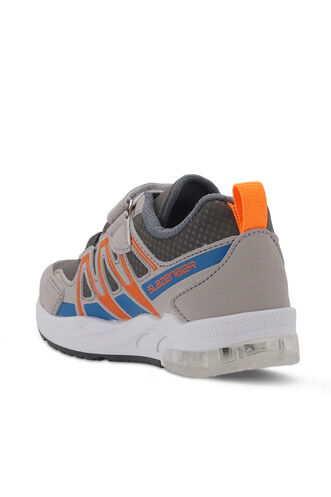 Slazenger ELIPS Unisex Kids Sneaker Shoes Gray - Thumbnail