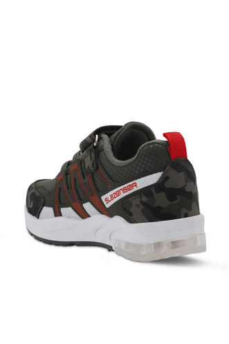 Slazenger ELIPS Unisex Kids Sneaker Shoes Olive Camouflage - Thumbnail