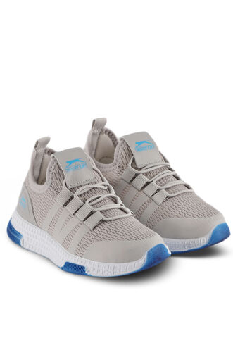 Slazenger EXPO Sneaker Boys' Shoes Gray - Blue - Thumbnail