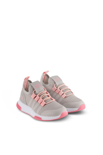 Slazenger EXPO Sneaker Girls Children's Shoes Gray - Pink - Thumbnail