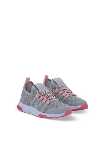 Slazenger EXPO Sneaker Girls Children's Shoes Gray - Pink - Thumbnail