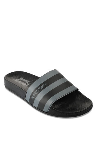 Slazenger FABRI Unisex Slippers Black - Dark Grey - Thumbnail