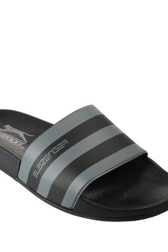 Slazenger FABRI Unisex Slippers Black - Dark Grey - Thumbnail