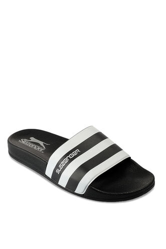 Slazenger FABRI Unisex Slippers Black - White - Thumbnail