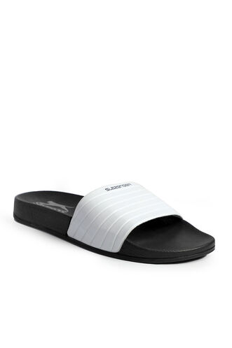 Slazenger FAHD Men's Slippers White - Black - Thumbnail