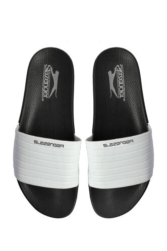 Slazenger FAHD Men's Slippers White - Black - Thumbnail