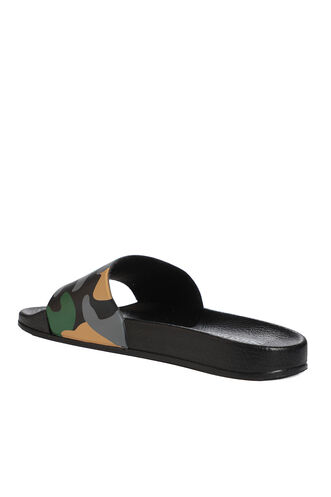 Slazenger FALLOW Men's Slippers Black - Beige Camouflage - Thumbnail