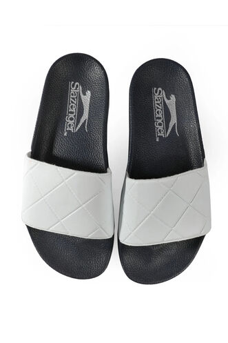 Slazenger BOY Kids Slippers White - Navy - Thumbnail