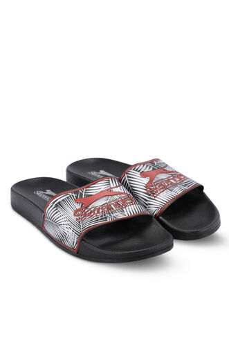 Slazenger FEVER Men's Slippers Black - Red - Thumbnail