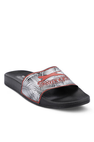 Slazenger FEVER Men's Slippers Black - Red - Thumbnail