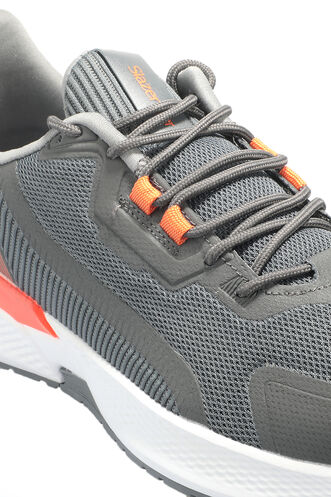 Slazenger FINAL Sneaker Men's Shoes Dark Gray - Orange - Thumbnail