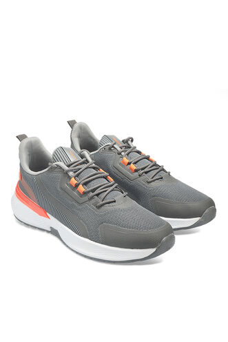 Slazenger FINAL Sneaker Men's Shoes Dark Gray - Orange - Thumbnail