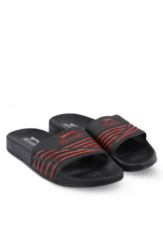 Slazenger FION Men's Slippers Black - Red - Thumbnail