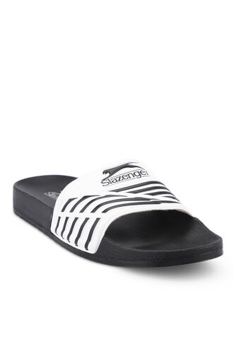 Slazenger FION Men's Slippers White - Black - Thumbnail