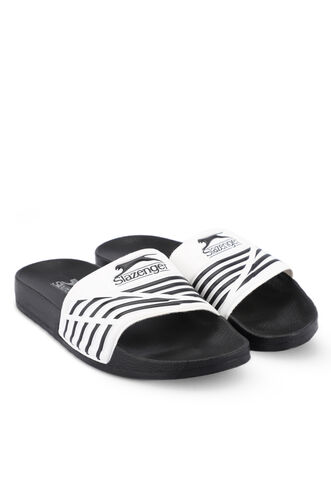 Slazenger FION Men's Slippers White - Black - Thumbnail