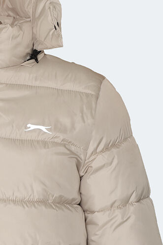 Slazenger GANEA Plus Size Men's Coat & Jacket Beige - Thumbnail